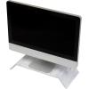Mind Reader Monitor Stand, Contemporary, Desktop Organizer, Laptop Riser, Office, Resin, 18.25″ L x 9″ W x 3″ H, White