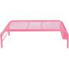Mind Reader Monitor Stand, Ventilated Laptop Riser, Desktop Organizer, Side Storage, Metal Mesh, 20″ L x 11.5″ W x 5.5″ H, Pink