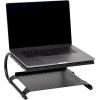 Mind Reader Monitor Stand, Ventilated Laptop Riser, Desktop Organizer, Storage, Office, Metal, 14″L x 12.5″W x 6″H, Black(2 Tier (Pack of 6))