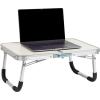 Mind Reader Lap Desk Laptop Stand, Bed Tray, Collapsible, Dorm Room, Portable, Dorm, MDF, Metal, 23.5″ L x 16″ W x 10″ H, Green(Gray)