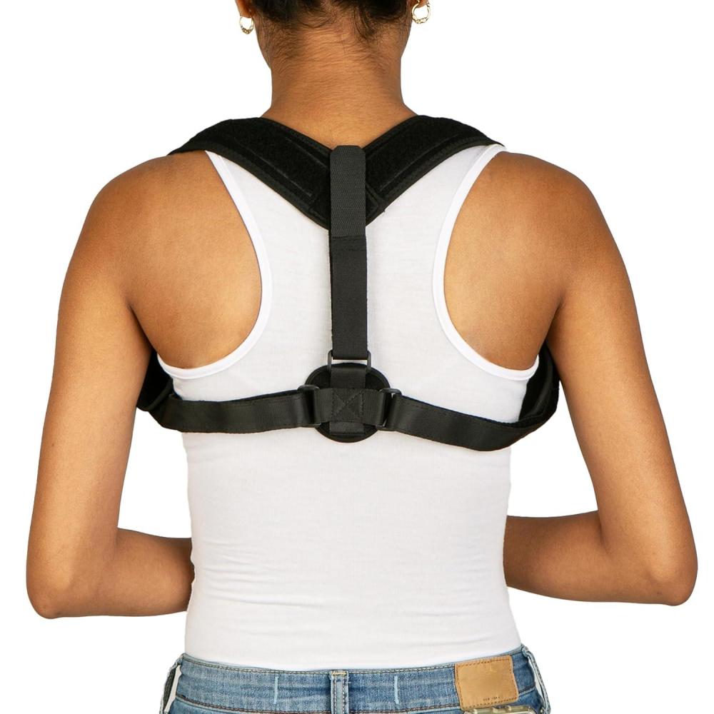 image:imageMind Reader Posture Corrector Adjustable Clavicle Brace Lightweight Posture Support Nylon 14L x 425W x 115H Black