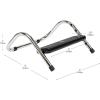 Mind Reader Foot Rest, Under Desk at Work, Ergonomic, Height Adjustable, Office, Metal, 14″ L x 13″ W x 7″ H, Black(14″L x 13″W x 7″H)