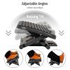 Mind Reader Foot Rest, Under Desk at Work, Ergonomic, Height Adjustable, Office, Plastic, 18″ L x 13.5″ W x 6.5″ H, Black(18″L x 13.5″W x 6.5″H)