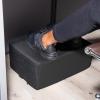 Mind Reader Foot Rest, Under Desk at Work, Ergonomic, Office, Memory Foam, 17″ L x 12″ W x 7″ H, Black