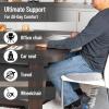 Mind Reader Memory Foam Seat Cushion with Air-Cloud Technology, Ergonomic Pressure Relief for Office Chair, Car, or Wheelchair, Sciatica, Coccyx, Tailbone & Hip Pain Support, Gray(Gray)
