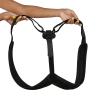 Mind Reader Posture Corrector, Adjustable Clavicle Brace, Lightweight, Posture Support, Nylon, 14″L x 4.25″W x 11.5″H, Black