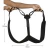 Mind Reader Posture Corrector, Adjustable Clavicle Brace, Lightweight, Posture Support, Nylon, 14″L x 4.25″W x 11.5″H, Black
