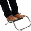 Mind Reader Foot Rest, Under Desk at Work, Ergonomic, Height Adjustable, Office, Metal, 14″ L x 13″ W x 7″ H, Black(14″L x 13″W x 7″H)