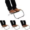 Mind Reader Foot Rest, Under Desk at Work, Ergonomic, Height Adjustable, Office, Metal, 14″ L x 13″ W x 7″ H, Black(14″L x 13″W x 7″H (Pack of 4))