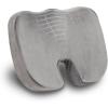 Mind Reader Memory Foam Seat Cushion with Air-Cloud Technology, Ergonomic Pressure Relief for Office Chair, Car, or Wheelchair, Sciatica, Coccyx, Tailbone & Hip Pain Support, Gray(Gray)