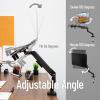Mind Reader Gas Spring Laptop Desk Mount, Fits 11.6–17.3″ Laptops or Monitors, 180° Rotate, 13.2 lb Capacity, Single Arm with Integrated Cable Management, Adjustable Tilt/Swivel, Black