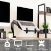 Mind Reader Gas Spring Laptop Desk Mount, Fits 11.6–17.3″ Laptops or Monitors, 180° Rotate, 13.2 lb Capacity, Single Arm with Integrated Cable Management, Adjustable Tilt/Swivel, Black