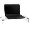Mind Reader Monitor Stand, Desktop Organizer, Riser, Office, Acrylic, 8.5″L x 23.5″W x 4.125″H, Clear