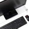 Mind Reader Monitor Stand, Desktop Organizer, Riser, Office, Acrylic, 8.5″L x 23.5″W x 4.125″H, Clear