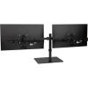 Mind Reader Freestanding Dual Monitor Desk Mount for 13″-32″ Screens, VESA 75×75/100×100, Full Motion with 180° Rotation, ±90° Swivel, ±45° Tilt, Holds Up to 17.6 lbs Each – No Clamp, Black