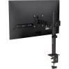 Mind Reader Single Monitor Desk Mount for 13–32 Inch Screens, Adjustable Arm with 180° Rotation, ±90° Swivel, ±45° Tilt, VESA 75×75/100×100, Integrated Cable Management, Up to 17.6 lbs Load, Black