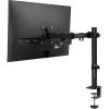 Mind Reader Single Monitor Desk Mount for 13–32 Inch Screens, Adjustable Tilt ±45°, Swivel ±90°, Rotate 180°, VESA 75×75/100×100, Holds up to 17.6 lbs, Cable Management, Quick Release, Black