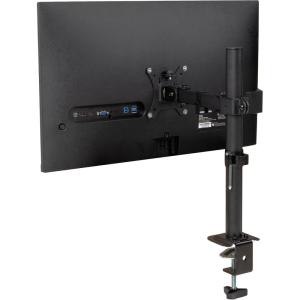 Mind Reader Single Monitor Desk Mount for 13–32 Inch Screens, Adjustable Arm with 180° Rotation, ±90° Swivel, ±45° Tilt, VESA 75×75/100×100, Integrated Cable Management, Up to 17.6 lbs Load, Black