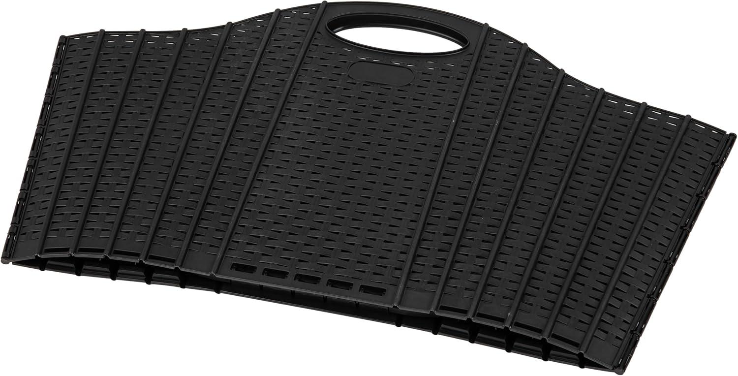 image:imageMind Reader 40L Collapsible Laundry Hamper Clothes Basket Premium Wicker Design Plastic 215L x 15W x 1525H Black