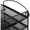 Mind Reader 3-Tier Paper Tray, File Storage, Desktop Organizer, Wall Mountable, File Organization, Metal Mesh, Black(3-Tier)