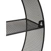 Mind Reader Circular Floating Shelves, Wall Decor, Accent Shelf, Office, Bathroom, Metal Mesh, 18″ L x 4″ W x 18″ H, Black(Black)