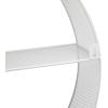 Mind Reader Circular Floating Shelves, Wall Decor, Accent Shelf, Office, Bathroom, Metal Mesh, 18″ L x 4″ W x 18″ H, Black(White)