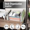 Mind Reader Desktop Organizer, File Storage, Paper Tray, Workspace, Office, Metal Mesh, 16.75″L x 9.15″W x 6″H, White(White)