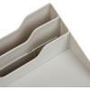Mind Reader Desktop Organizer, Vertical File Holder, Paper Trays, Office, Plastic, Beige(Beige)