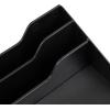 Mind Reader Desktop Organizer, Vertical File Holder, Paper Trays, Office, Plastic, Beige(Classic Black)