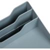 Mind Reader Desktop Organizer, Vertical File Holder, Paper Trays, Office, Plastic, Beige(Gray)