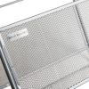 Mind Reader Hanging File Folder Organizer, Desktop Organizer, Storage, Office, Metal Mesh, 13″L x 9.75″W x 10.25″H, Silver(Silver)
