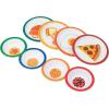 Mind Reader Kids Plate and Bowl Set, Toddler Plates, Cereal and Soup Bowl, Melamine, 8.25″L x 8.25″W 1″H, 8 pcs, Multi-color