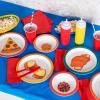 Mind Reader Kids Plate and Bowl Set, Toddler Plates, Cereal and Soup Bowl, Melamine, 8.25″L x 8.25″W 1″H, 8 pcs, Multi-color