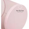 Mind Reader Mesh Trash Can, 16.65L (4.4 gal), Waste Paper Basket, Round, Office, Metal Mesh, Set of 2, Silver(Pink)
