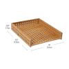 Mind Reader Paper Tray, Set of 2, Desktop Organizer, Storage, Office, Rayon from Bamboo, 10″ L x 12.5″ W x 2.25″ H, Brown