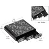 Mind Reader Single Serve Coffee Pod Organizer with 3 Drawers, 36 Pod Capacity, Countertop, 13.5″L x 12.25″W x 2.5″H, Silver(Black Print)