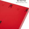 Mind Reader Single Serve Coffee Pod Organizer with 3 Drawers, 36 Pod Capacity, Countertop, 13.5″L x 12.25″W x 2.5″H, Silver(Red 2)
