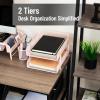 Mind Reader Stackable Paper Tray, Desktop Organizer, File Storage, Office, Metal Mesh, 2 Pcs, Pink(Pink)