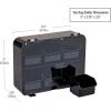 Mind Reader Tea Bag Organizer, Tea Station Organizer, Countertop, Wall Mountable, Acrylic, 10.5″ L x 3.25″ W x 8″ H, Black