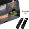 Mind Reader Tea Bag Organizer, Tea Station Organizer, Countertop, Wall Mountable, Acrylic, 10.5″ L x 3.25″ W x 8″ H, Black