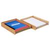 Mind Reader Paper Tray, Set of 2, Desktop Organizer, Storage, Office, Rayon from Bamboo, 10″ L x 12.5″ W x 2.25″ H, Brown