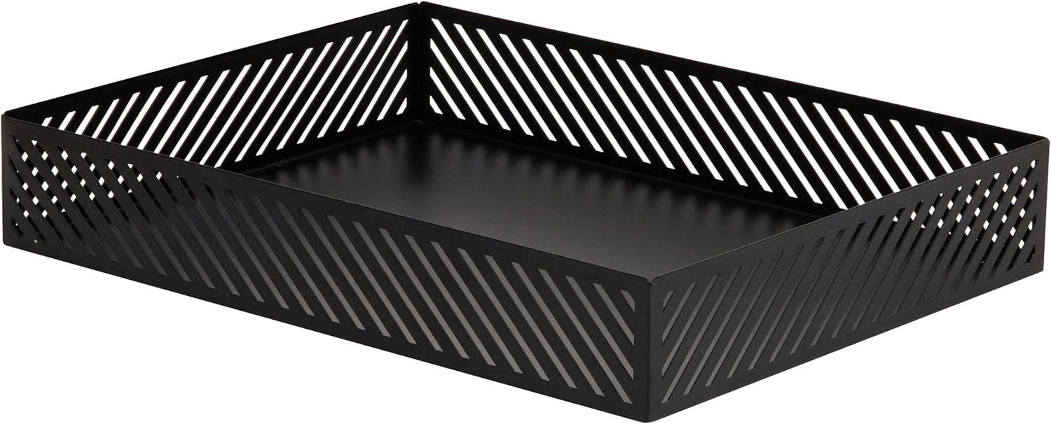 image:imageMind Reader Desktop Organizer and Mail Sorter Five Compartments Office Supplies and Accessories Metal WhiteBlack
