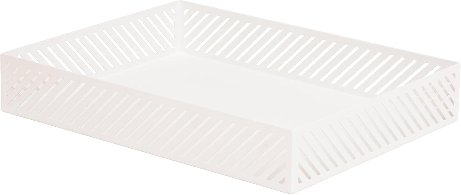 image:imageMind Reader Desktop Organizer and Mail Sorter Five Compartments Office Supplies and Accessories Metal WhiteWhite