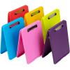 Mind Reader Clipboard with Storage, Teacher, Nursing Clipboard, Plastic, 9.25″L x 13.25″W x 1″H, Set of 6, Assorted Colors(Multi-color Assorted)