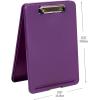 Mind Reader Clipboard with Storage, Teacher, Nursing Clipboard, Plastic, 9.25″L x 13.25″W x 1″H, Set of 6, Assorted Colors(Multi-color Assorted)