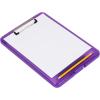 Mind Reader Clipboard with Storage, Teacher, Nursing Clipboard, Plastic, 9.25″L x 13.25″W x 1″H, Set of 6, Assorted Colors(Translucent Assorted)