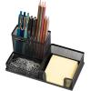 Mind Reader Desktop Organizer, Pen Holder, Clip Basket, Storage, Office, Metal Mesh, 8.07″L x 4.13″W x 3.94″H, Black(MEMORG2-BLK)