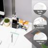 Mind Reader Desktop Organizer, Steel and Wood Desktop Dock, Catchall Tray for Phone, Wallet, Watch, Keys, White(White)