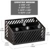 Mind Reader Desktop Organizer and Mail Sorter, Five Compartments, Office Supplies and Accessories, Metal, White(Black)