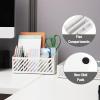 Mind Reader Desktop Organizer and Mail Sorter, Five Compartments, Office Supplies and Accessories, Metal, White(White)